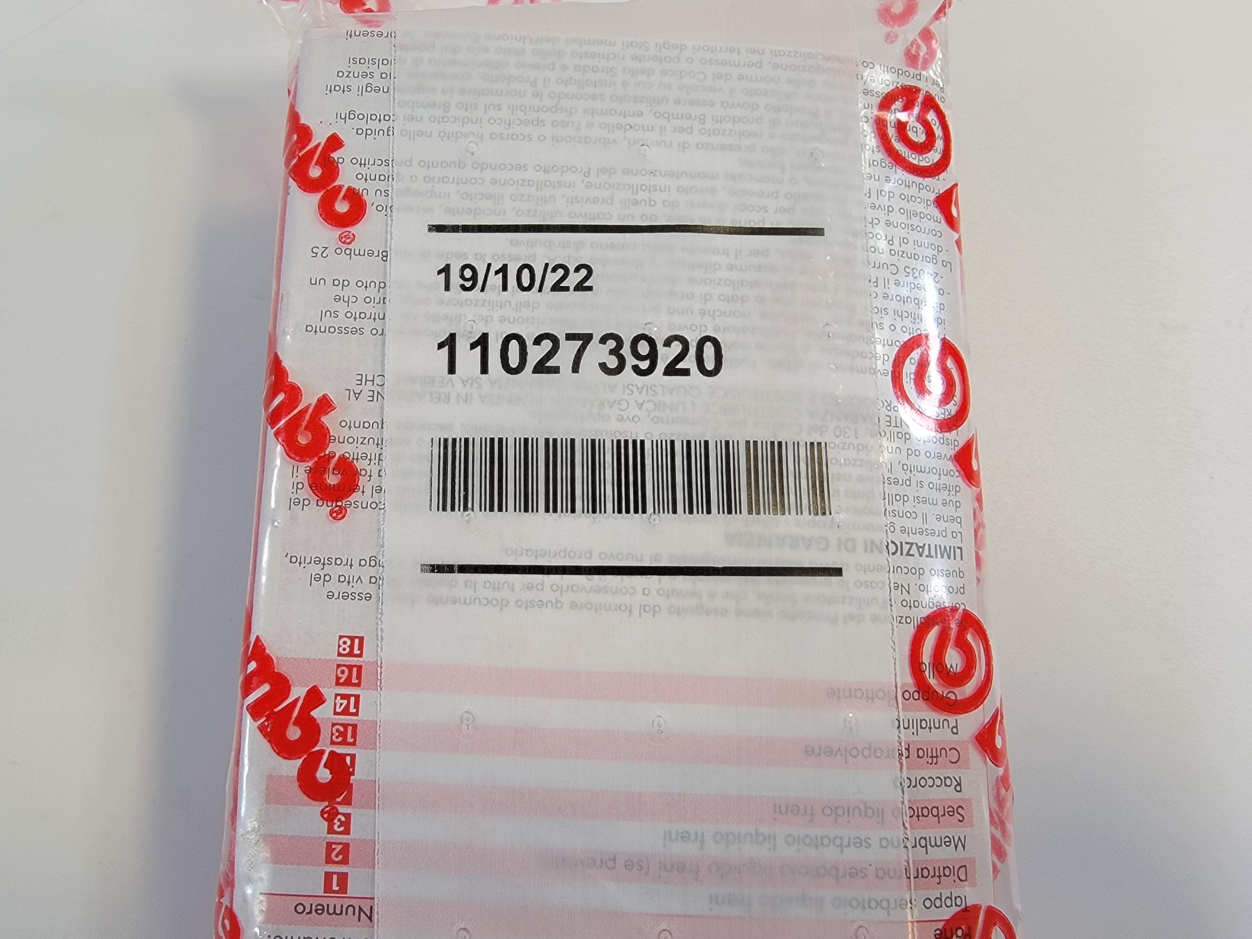 Brembo Rear Brake Master Cylinder PS15 Rebuild Kit 110273920