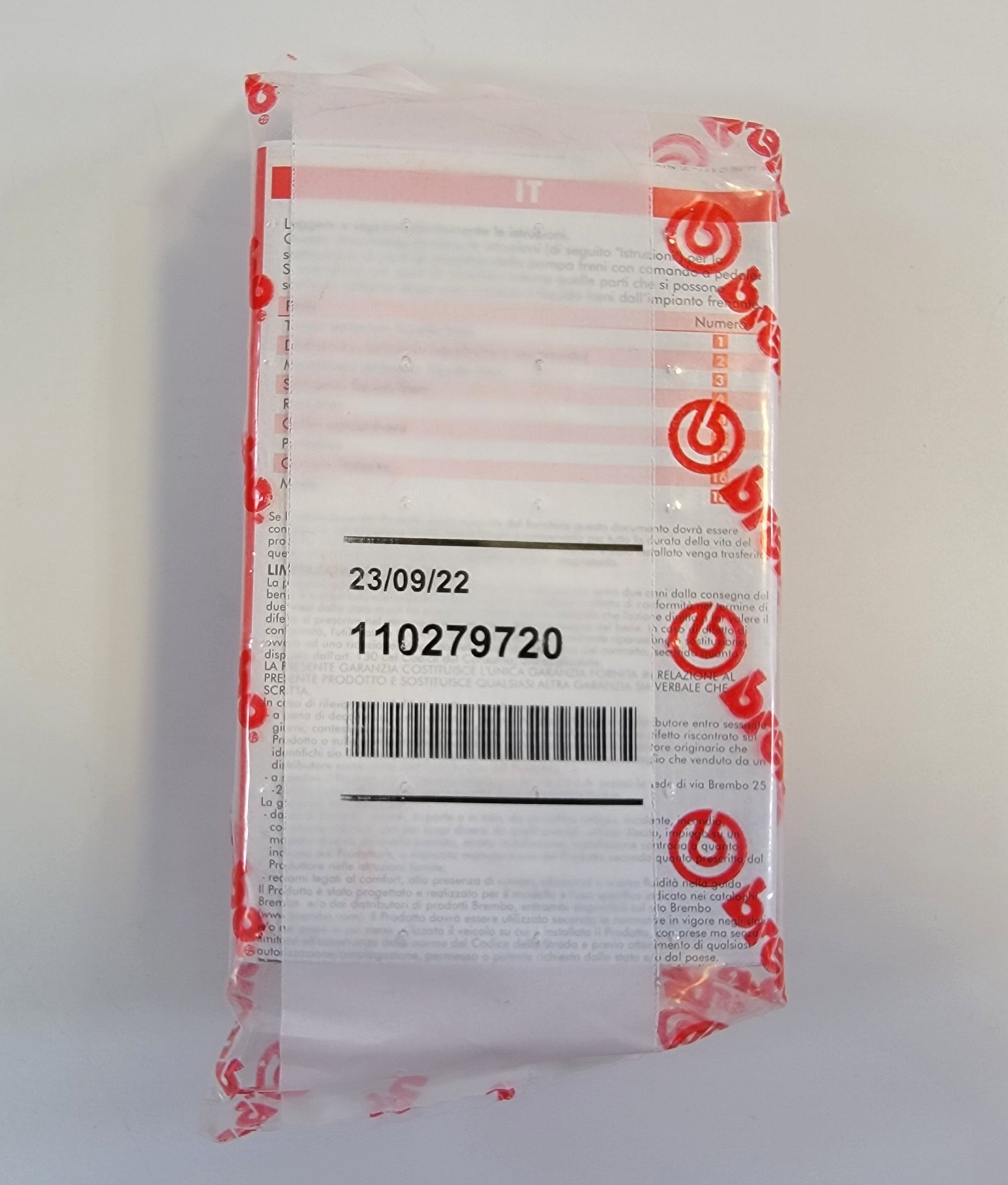 Brembo Front Brake Master Cylinder PS12 Rebuild Kit
