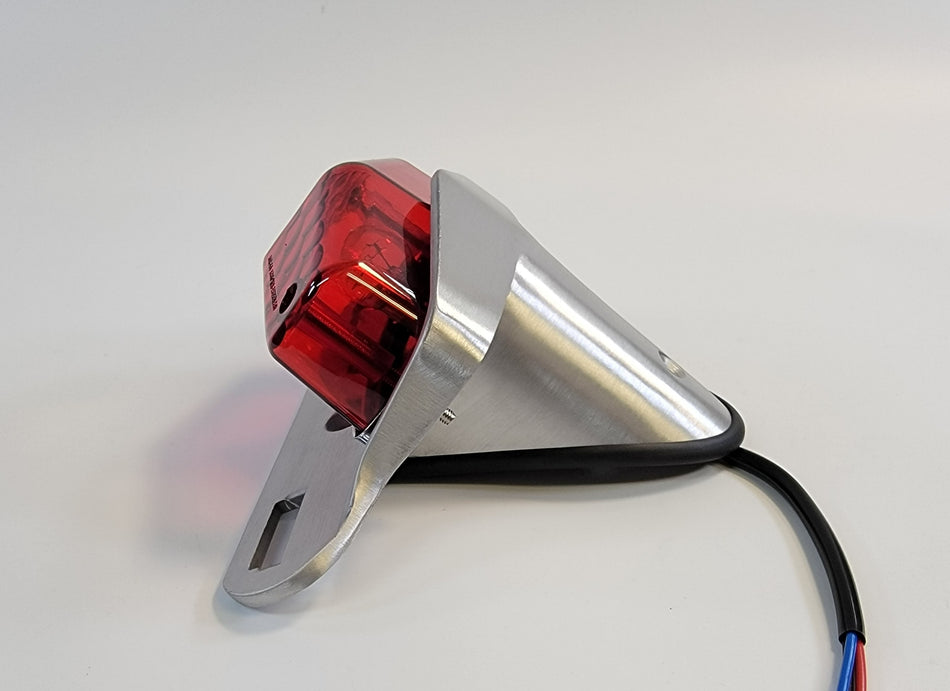 Lucas Replica Taillight Tail Light Brushed Aluminum Cafe Scrambler Vintage Custom Applications