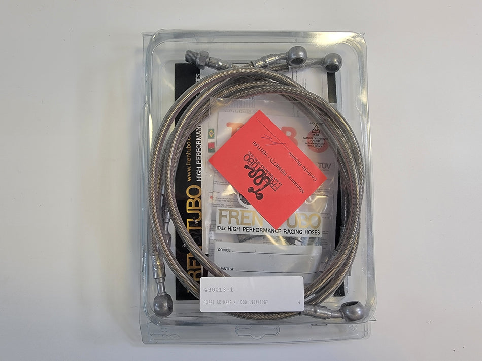 Moto Guzzi LeMans 1000 Fren Tubo Stainless Brake Line Hose Kit - Made in Italy 430013-1