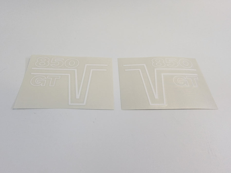 Moto Guzzi Side Cover Battery Cover Decal Transfer Set 850 GT, California - White 13917861