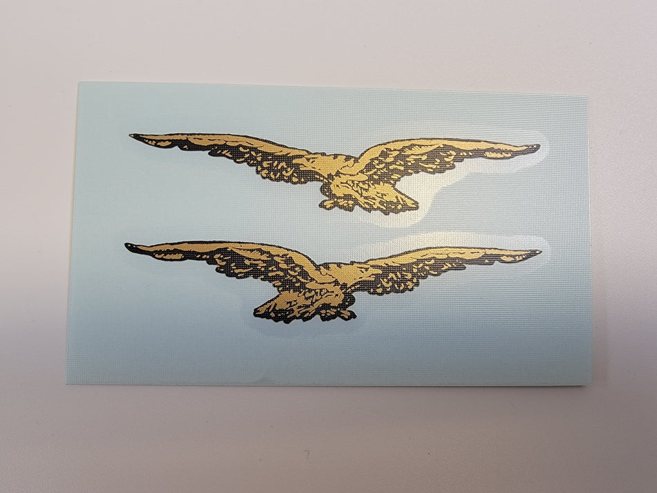 Moto Guzzi Toolbox Eagle Decal - Gold - Eldorado, Ambassador, 850GT - 13919660