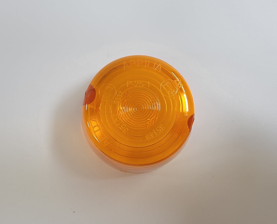 'Aprilia' Turn Signal Indicator Lens for Moto Guzzi Ambassador, Eldorado, V7 Sport, etc. 13753760