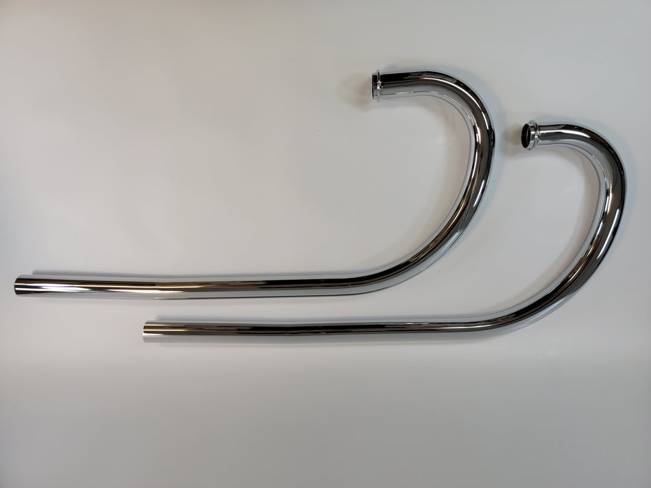 Moto Guzzi Chrome Exhaust Header Pipe Set Ambassador Eldorado 12120900 / 905