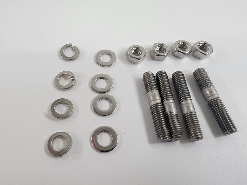 Moto Guzzi OEM Exhaust Stud Bolt Set 1973-06 Stainless Steel 300009650