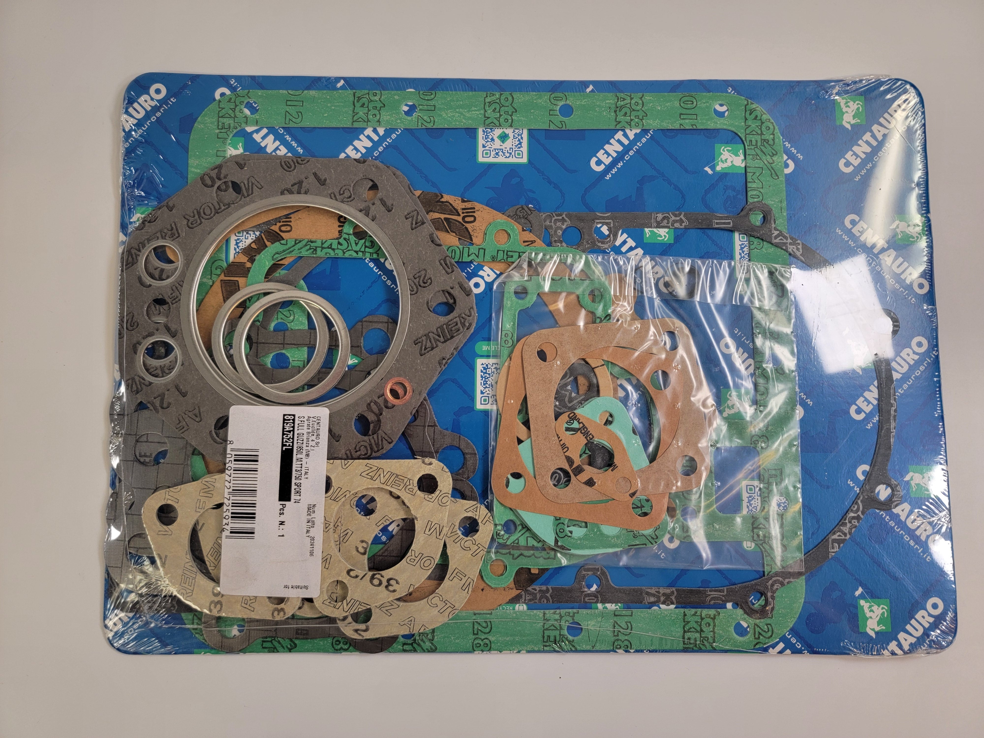 Moto Guzzi Full Gasket Kit Set '74 V7 Sport, 850T, T3 LeMans 1 & 2