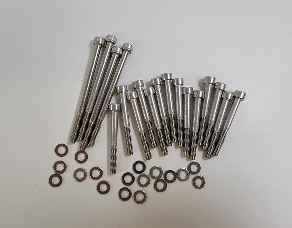 Moto Guzzi Stainless Bolt Set for 30mm Oil Pan Spacer Extender 200033206