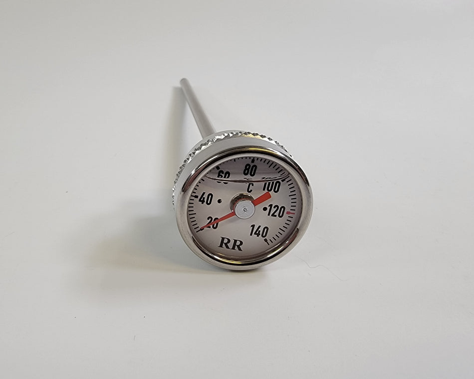Moto Guzzi Oil Thermometer and Dipstick - White - 850T3, Stelvio, California, etc. 300033070