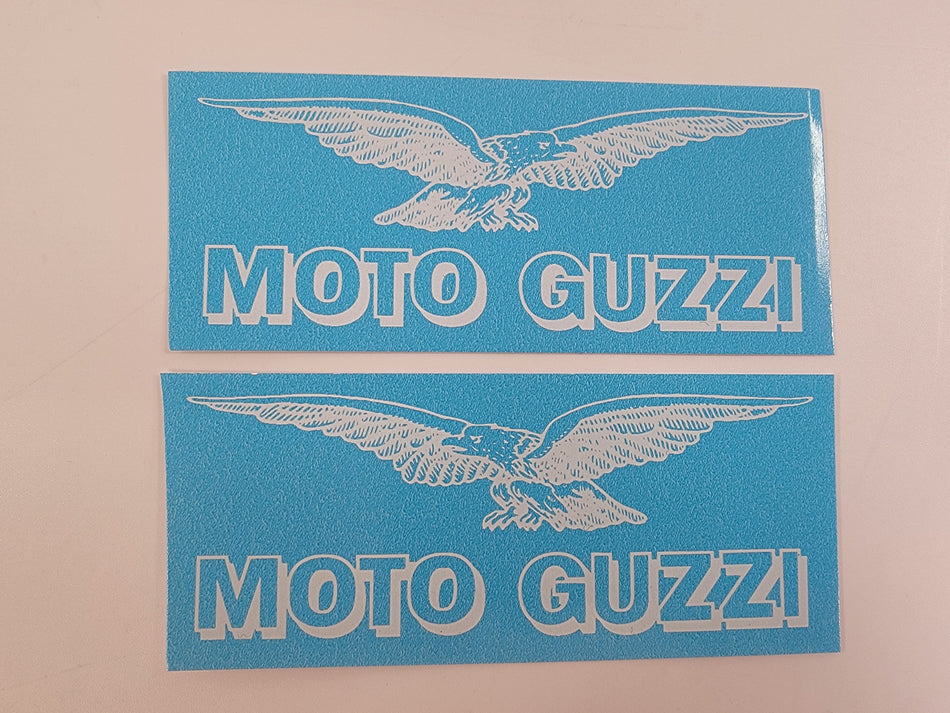 Moto Guzzi Waterslide Decal Transfer Ambassador Eldorado Fuel Tank - White 9020