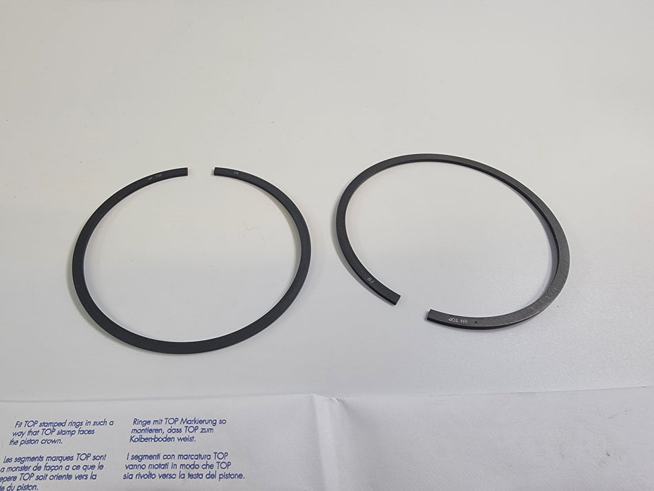 Moto Guzzi 83mm Nikasil Piston Ring 2-ring Set - NO OIL SCRAPER RING - 850 T3, LeMans I, II, III, Ambassador, Eldorado 14060655