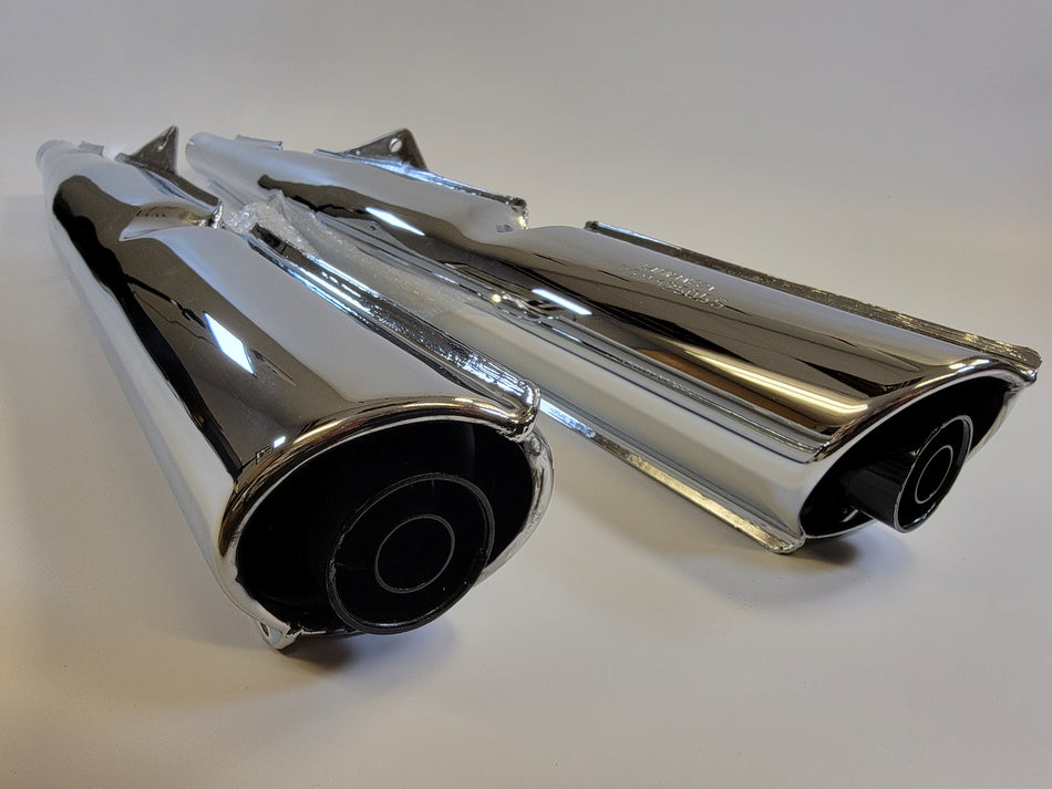 Lafranconi Muffler Set Chrome Moto Guzzi 850T 850T3 V1000 G5 Convert etc. 14122902