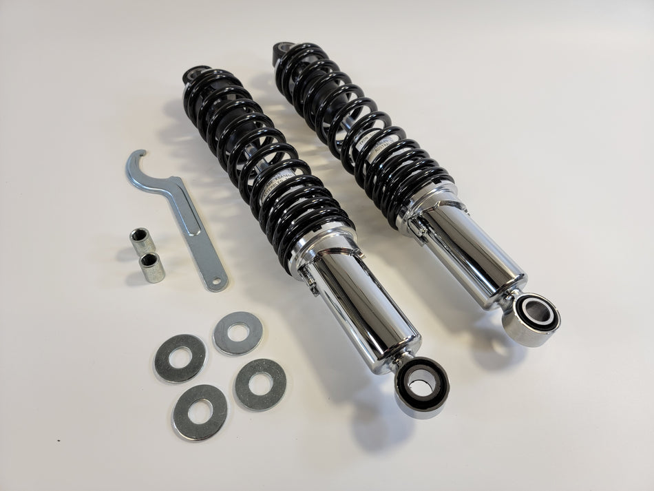 Ikon Basix 337mm Shock Absorbers for Moto Guzzi LeMans III, IV, V, California II, Mille GT, 1000S, etc. 76-3016