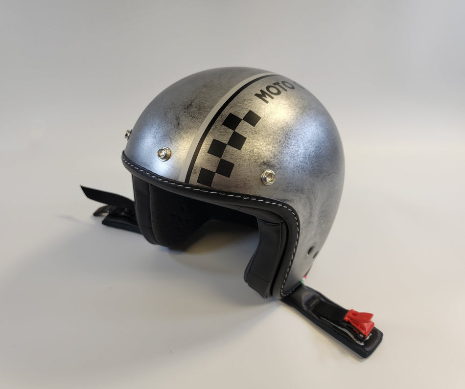Moto Guzzi Helmet Chess Grey XL