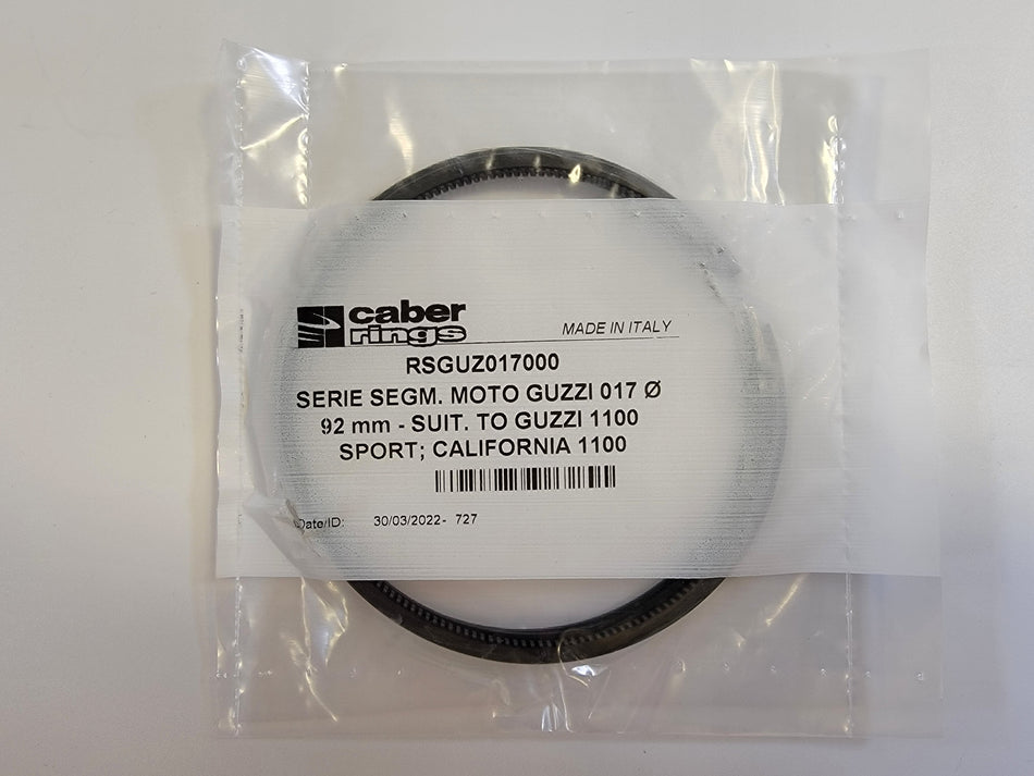 Moto Guzzi 92mm Piston Ring Set 1100 Sport, V11 Sport, 1100 California 30060660