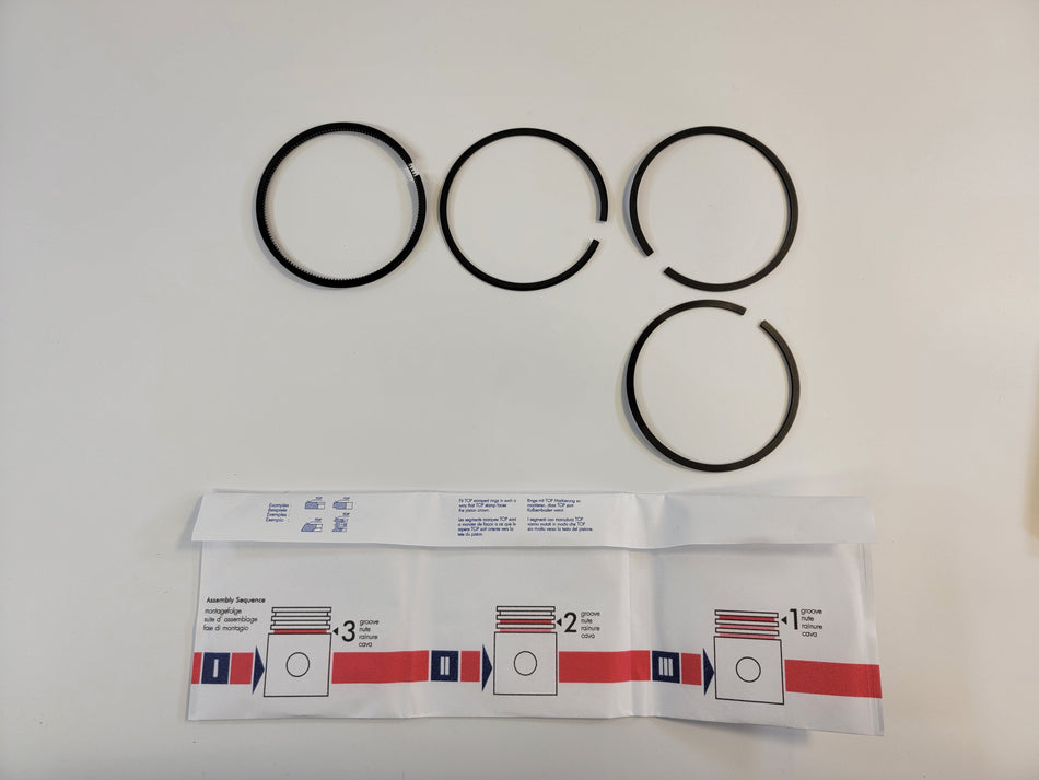 Moto Guzzi 83mm Steel Piston Ring Set 850T, T3 17060600