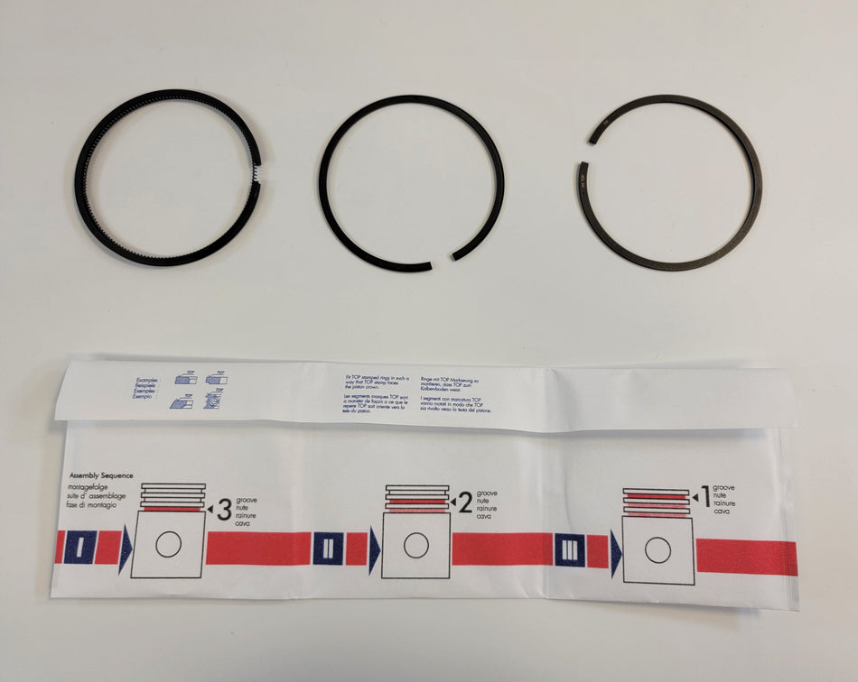 Moto Guzzi 83mm Nikasil Piston Ring 3-ring Set 850 T3, LeMans I, II, III, Ambassador, Eldorado 14060655