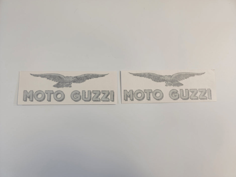 Moto Guzzi Decal Transfer Gas Tank Silver - 1100 Sport, V11 Sport, California 01917800 / 019