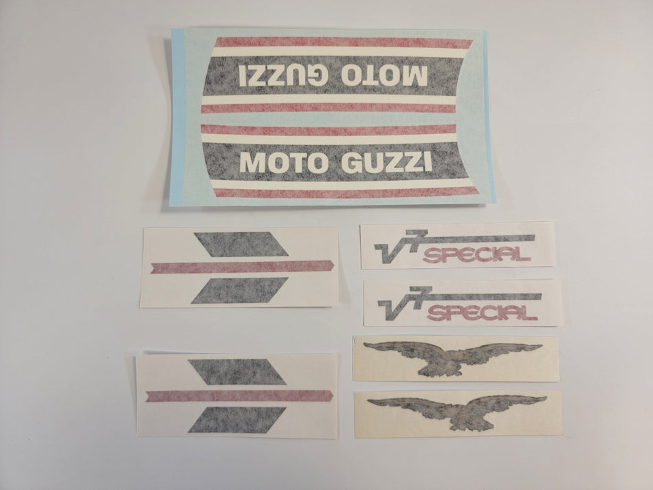 Moto Guzzi Decal Transfer Set V750 Special Euro Version of Ambassador