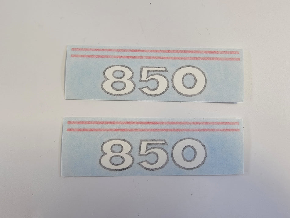 Moto Guzzi Decal Transfer Eldorado 850GT Tool Box Red and White 7746LC