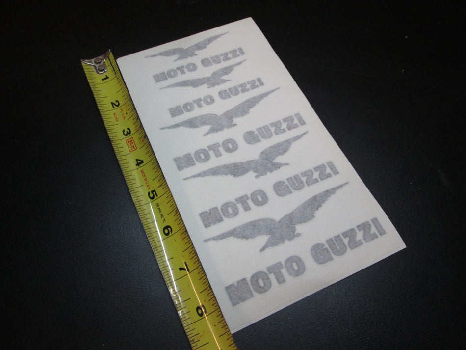 Moto Guzzi Eldorado Ambassador Decal Transfer Set Gold - Fuel tank and fenders